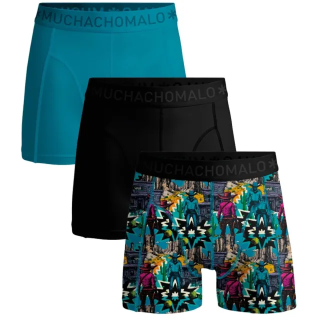 Muchachomalo Heren 3-pack Boxershorts Veelkleurig