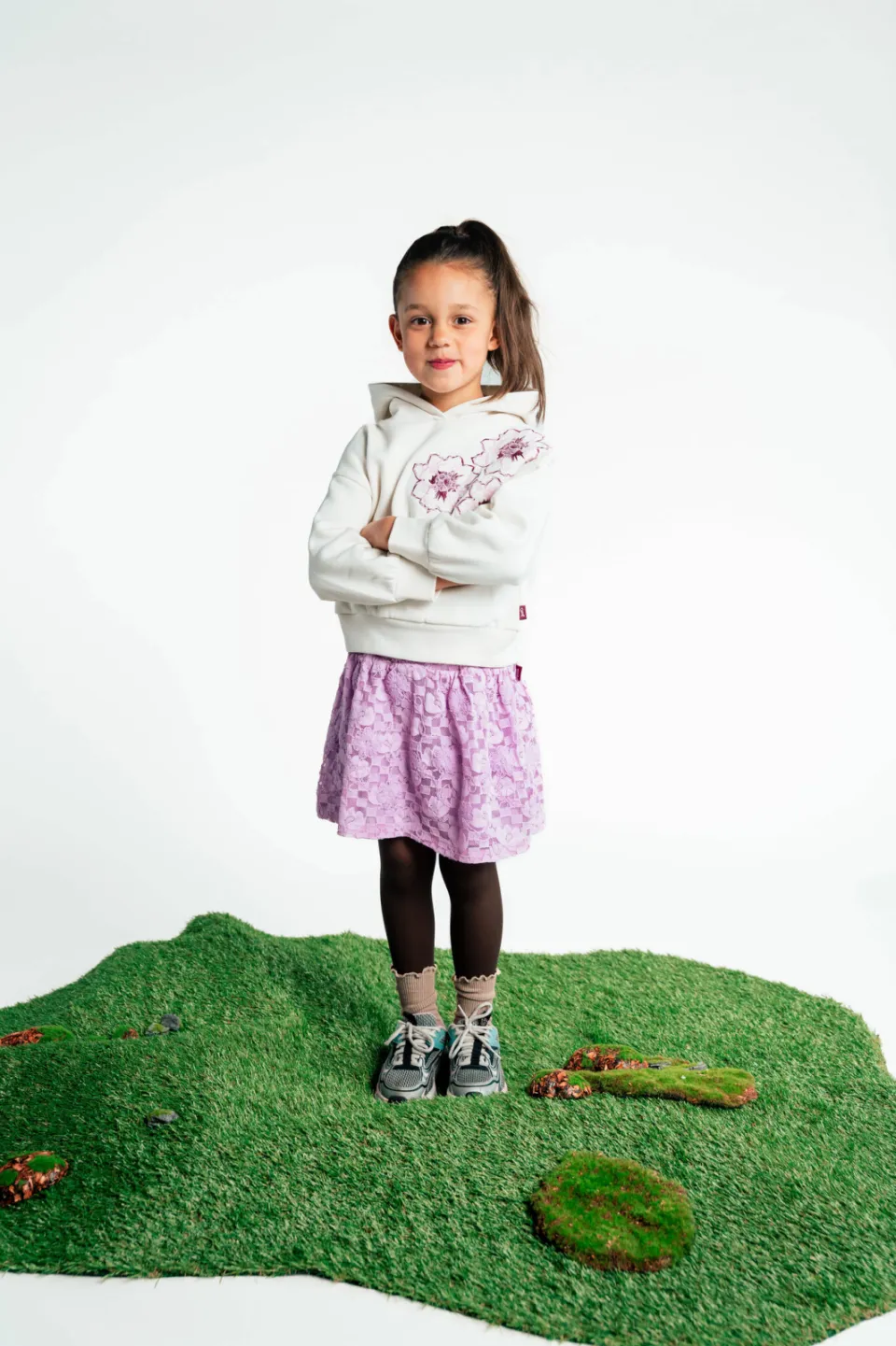 QPI hoodie met print - wit, foto 5