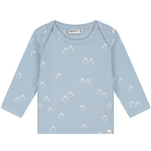 Babyface longsleeve met print lichtblauw