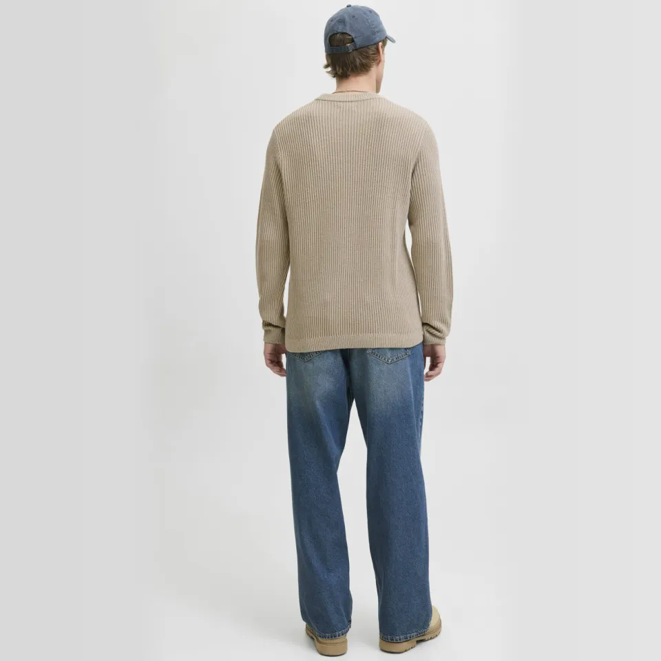 Jack & Jones ESSENTIALS regular fit gebreide trui - moonbeam, foto 4