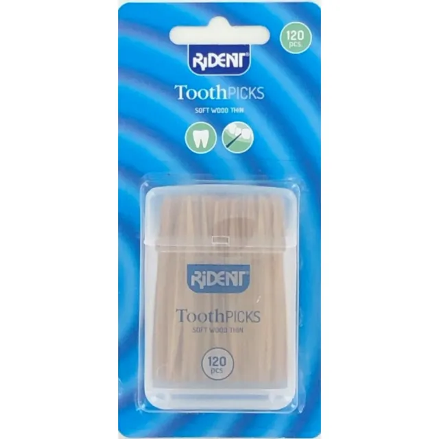 Rident tandenstokers hout dun 120 stuks