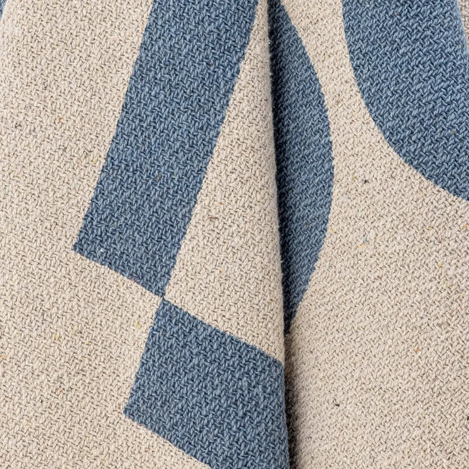 Bloomingville Agno plaid blauw, foto 3