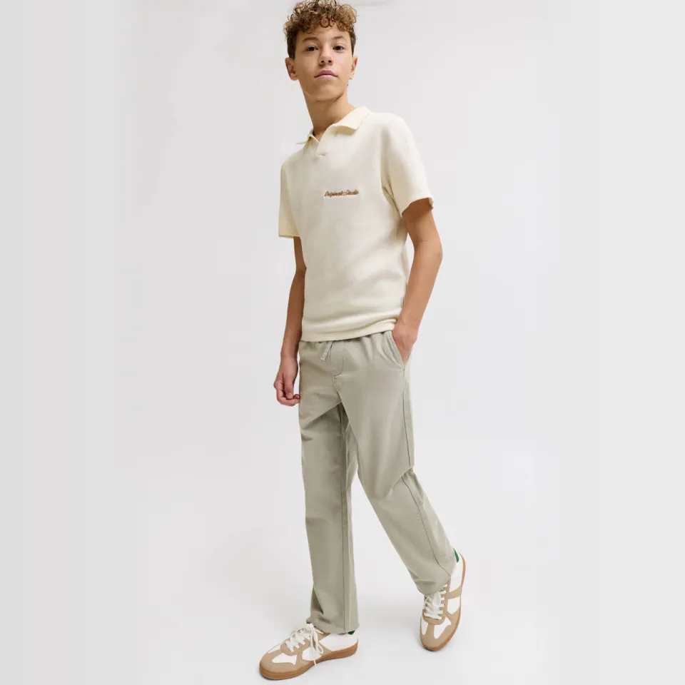 Jack & Jones Junior relaxed joggingbroek grijsgroen