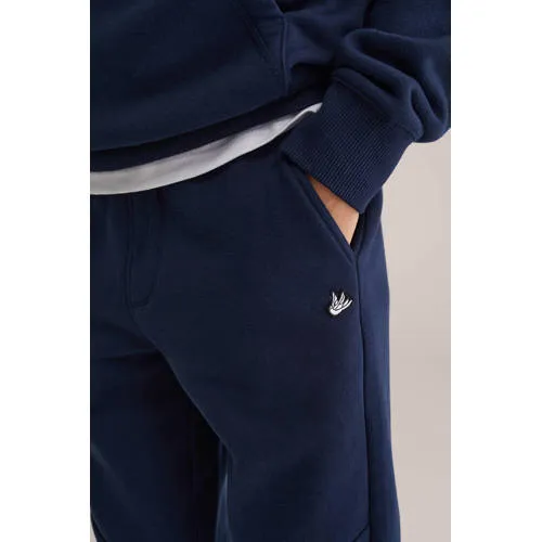 WE Fashion regular joggingbroek donkerblauw, foto 4