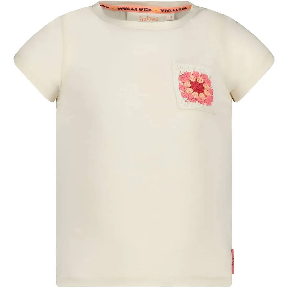 Jubel T-shirt ecru crochet, foto 2