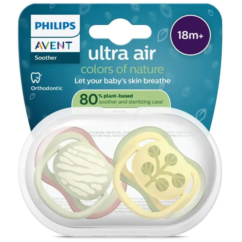 Avent Ultra Air fopspeen Colors of Nature design 18M+