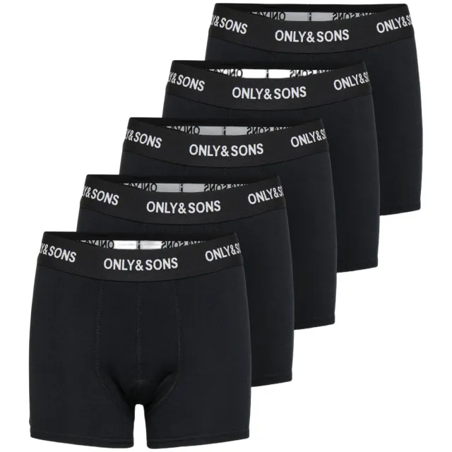 Only & Sons junior boxershort zwart set van 5
