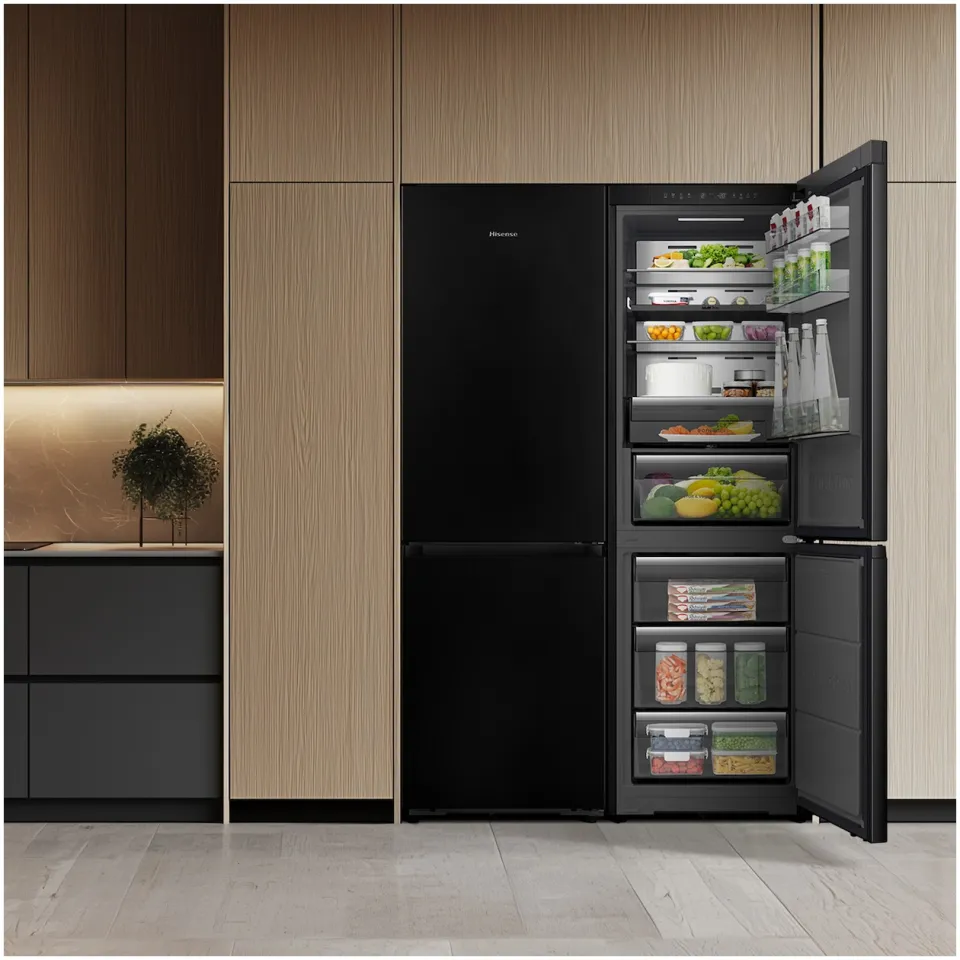 Hisense RB5K330GSFC Koel-vriescombinatie Zwart, foto 5