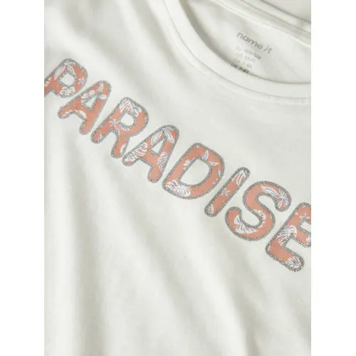 NAME IT t-shirt wit met tekst, foto 3