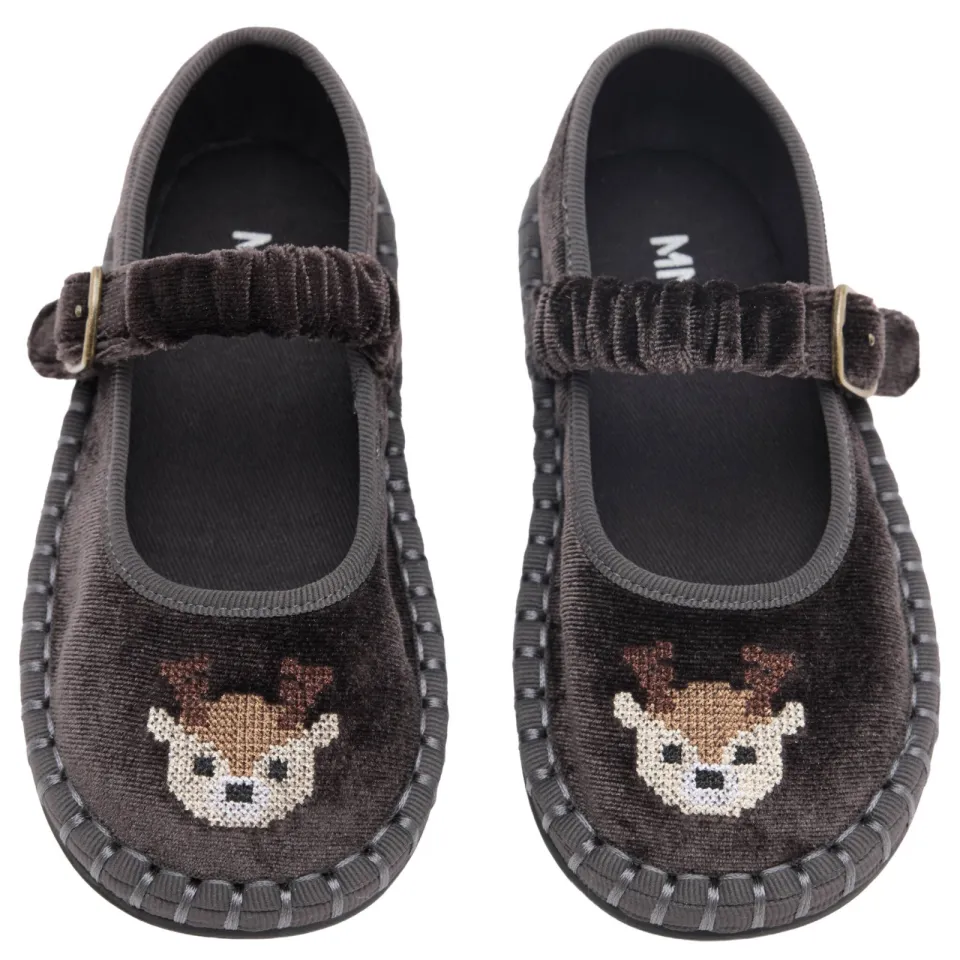 Mango Kids ballerina's met print - antraciet, foto 5