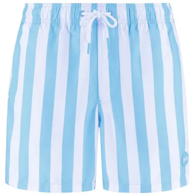 Shiwi Broad Stripe zwemshort lichtblauw veelkleurig, foto 2