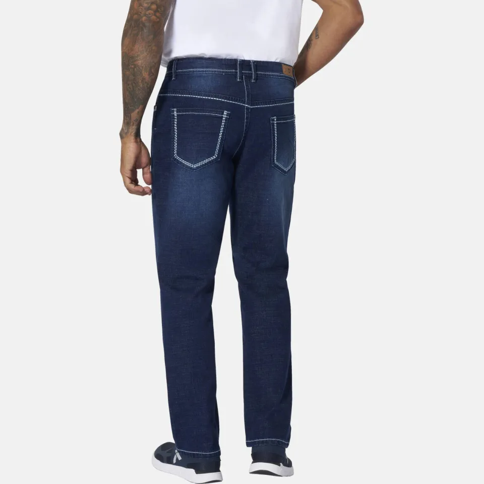 Jan Vanderstorm MORTEN loose fit jeans donkerblauw +FIT Collectie Plus Size, foto 3