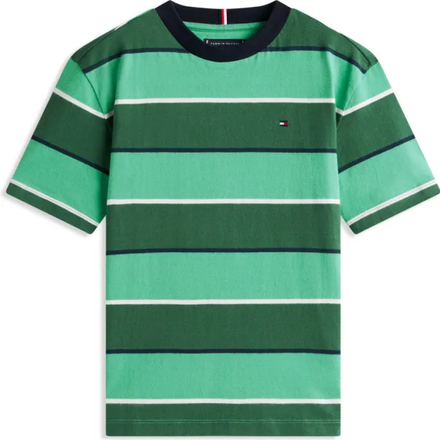 Tommy Hilfiger gestreepte T-shirt groen, foto 2