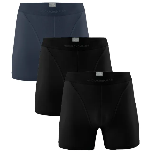 Muchachomalo Heren 3-pack Boxershorts Pima Cotton Veelkleurig