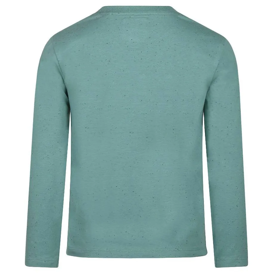 Koko Noko rechtvallende longsleeve met print groen, foto 3