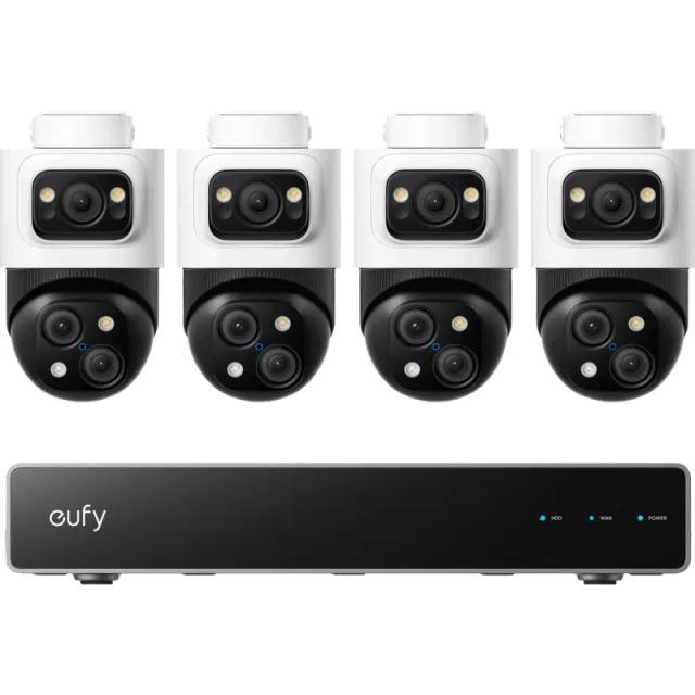 Eufy Anker eufy PoE Security System + NVR + S4 4-Pack