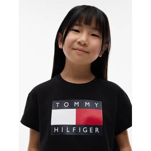 Tommy Hilfiger Heritage Flag t-shirt zwart, foto 4