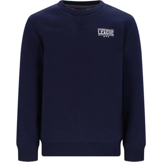 TYGO & vito sweater met backprint donkerblauw