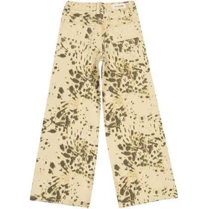 Raizzed Monaco Animal wide leg jeans met dierenprint - zand/groen, foto 3