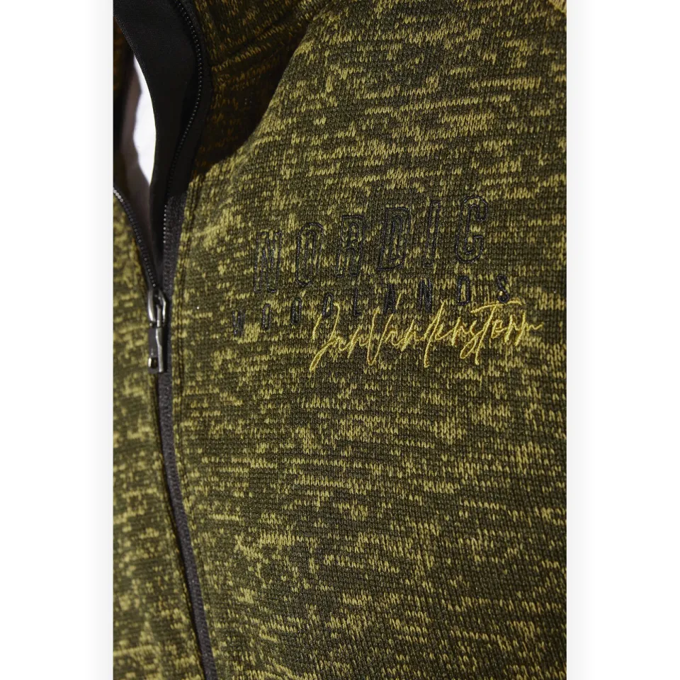 Jan Vanderstorm gemêleerd vest Plus Size HALVIK groen, foto 5