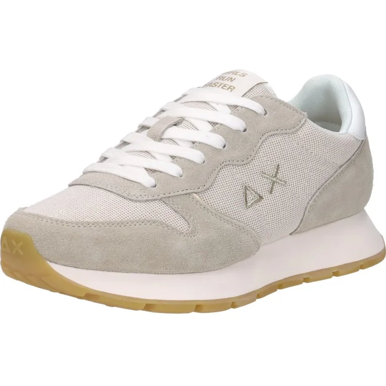 Sun68 Ally Glitter Textile lage sneakers beige, foto 4