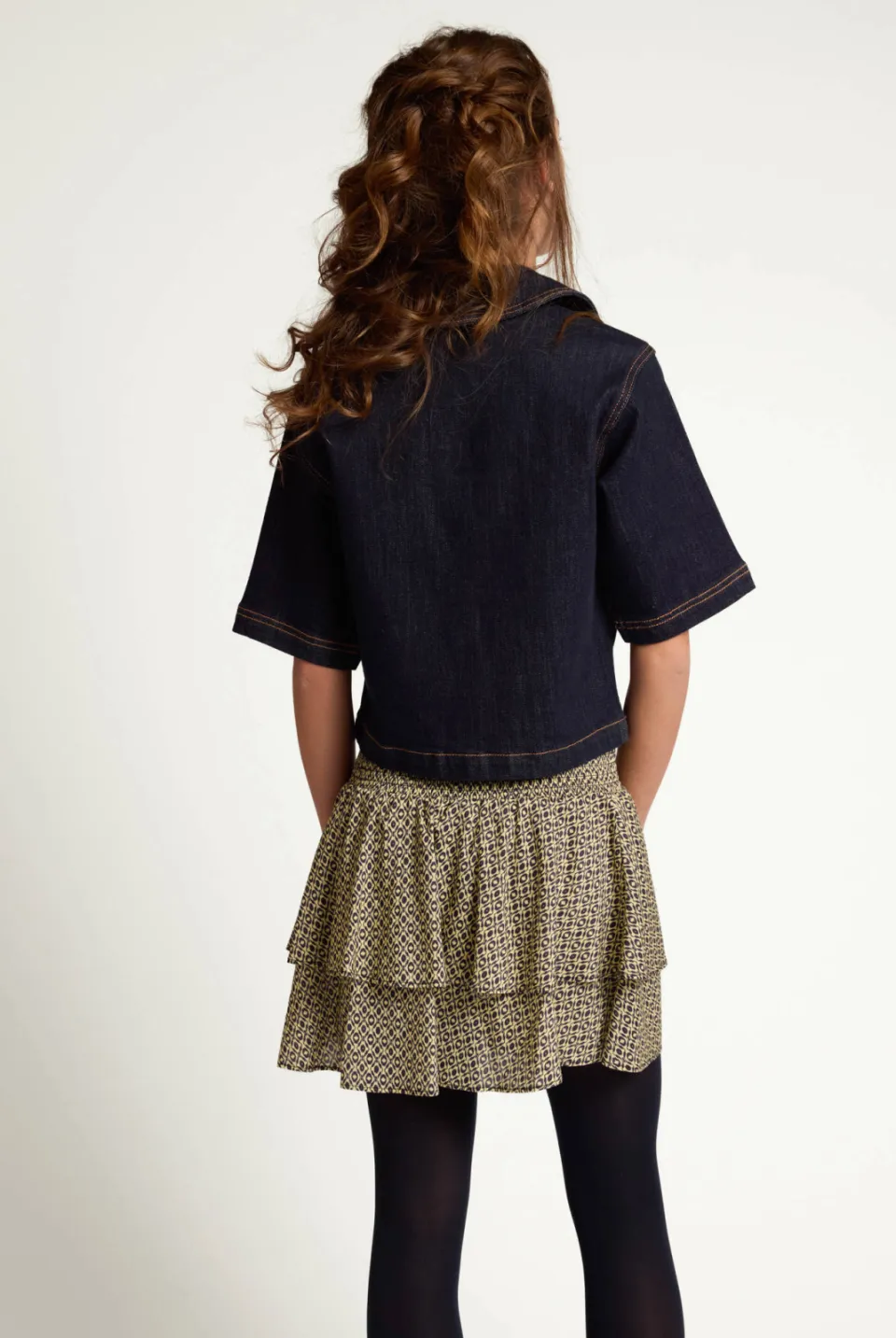 LOOXS 10sixteen denim blousetop donkerblauw, foto 7