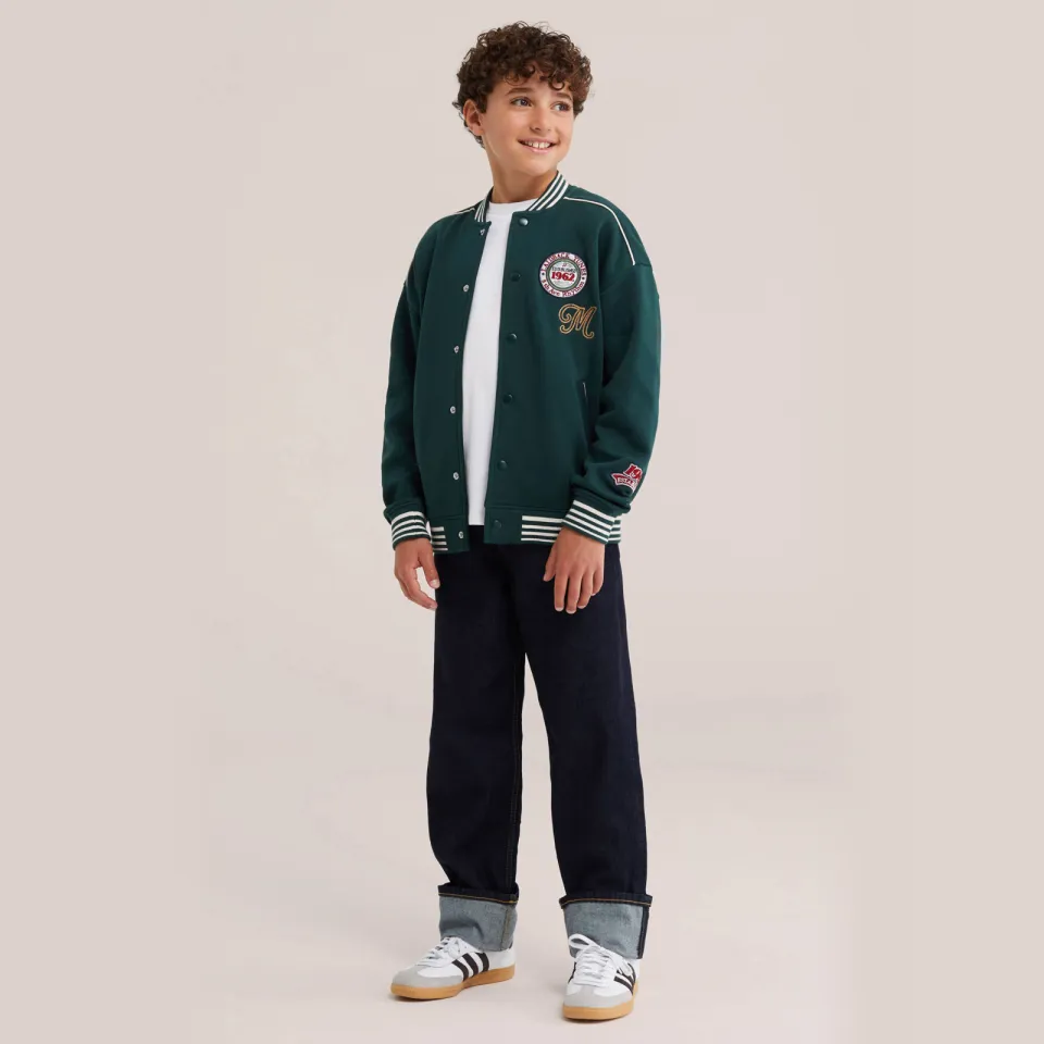 WE Fashion baseballjack groen