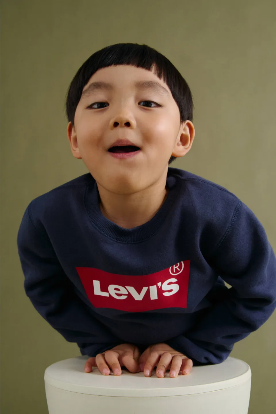 Levi's Kids sweater Batwing met logo donkerblauw, foto 6
