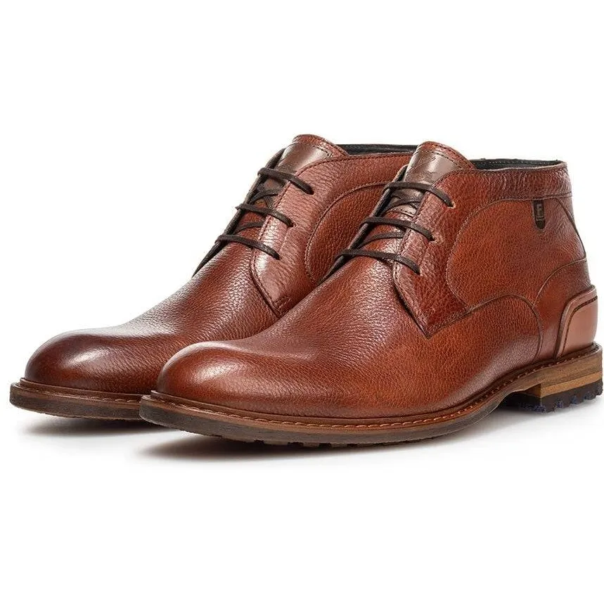 Floris Van Bommel Crepi 13.13 leren enkelboots cognac, foto 2
