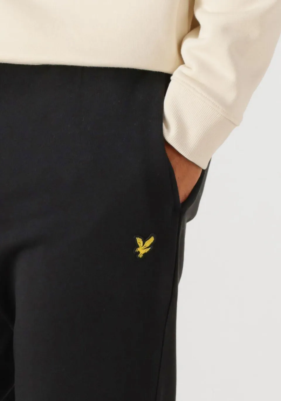 Lyle & Scott Heren Broeken Slim Sweatpant - Zwart, foto 4