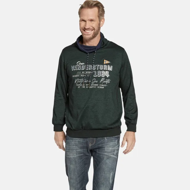 Jan Vanderstorm +FIT Collectie sweater SVERRE donkergroen
