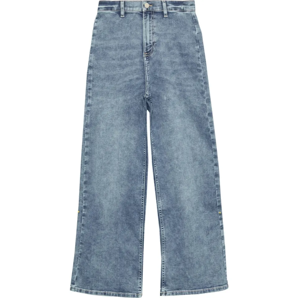 s.Oliver wide leg high waist jeans medium blue denim, foto 2