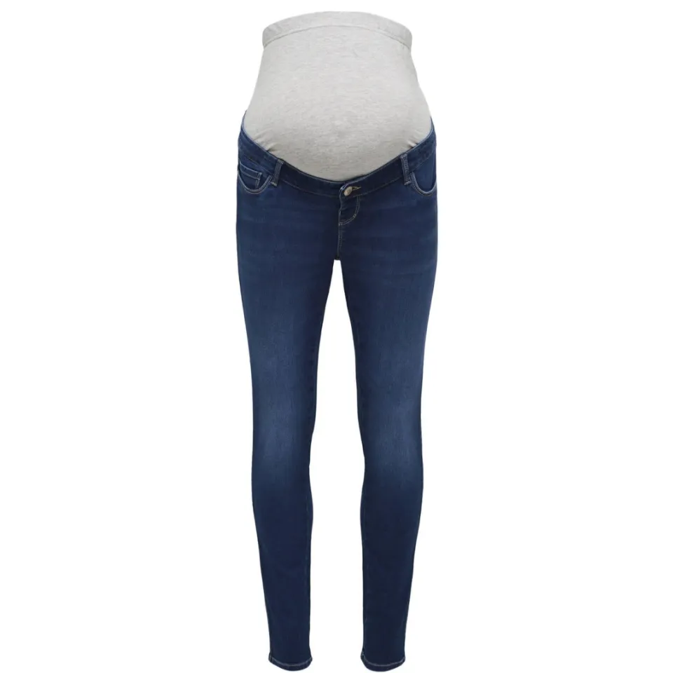 Only MATERNITY high waist zwangerschaps skinny jeans medium blue denim, foto 2