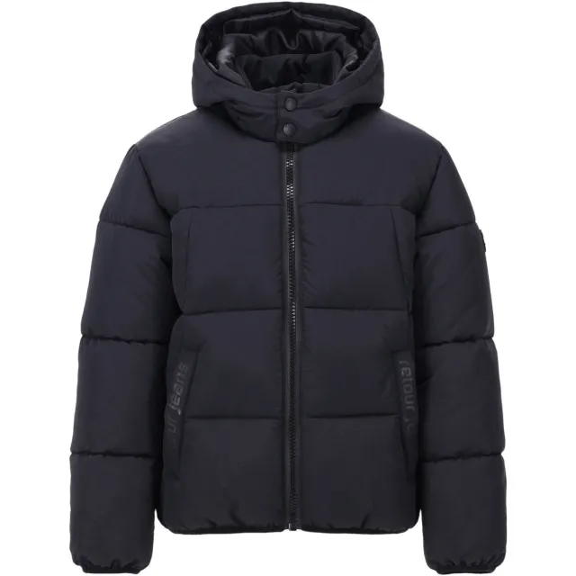 Retour Jeans Dominic gewatteerde winterjas zwart