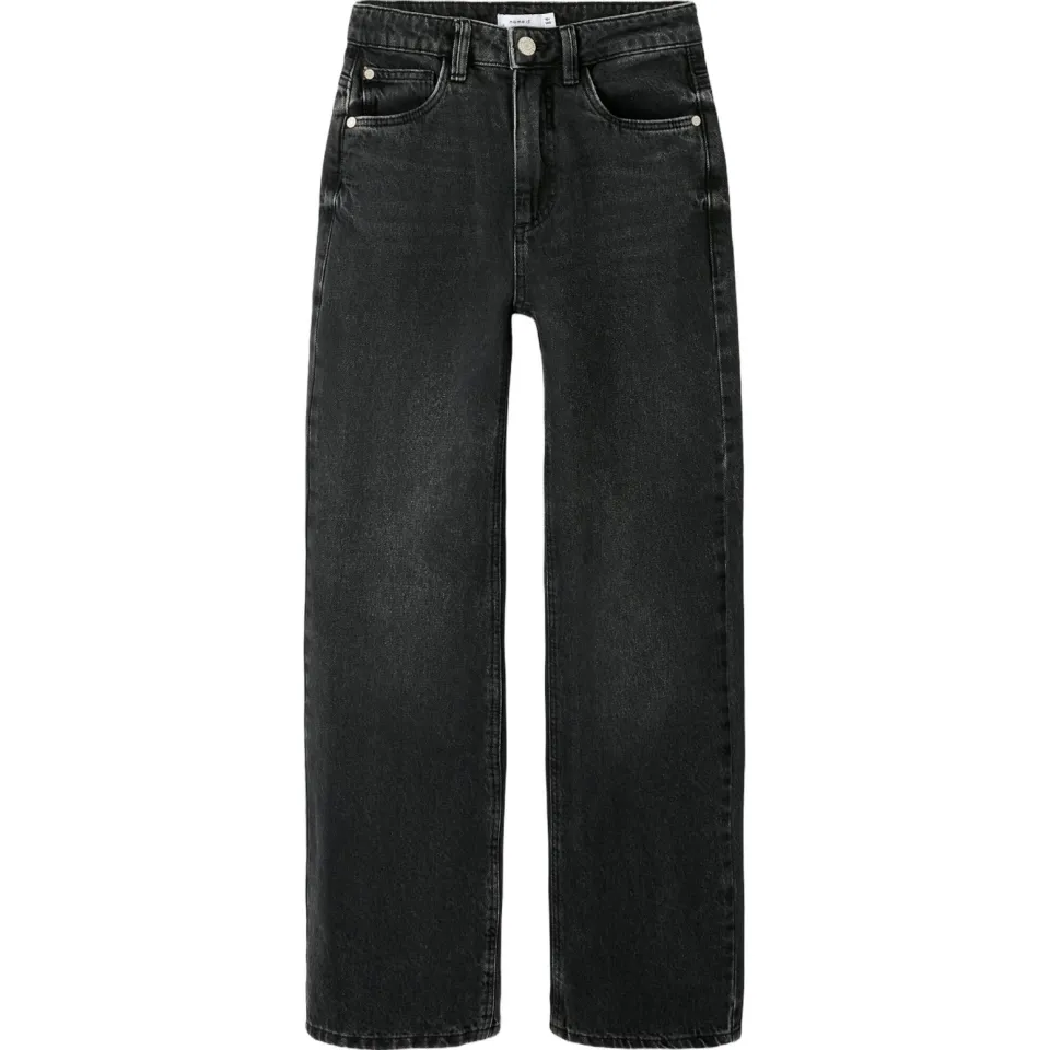 NAME IT KIDS NKFROSE regular waist straight leg jeans - zwart, foto 2