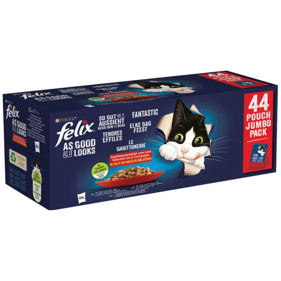 Felix Elke Dag Feest Countryside Selectie in gelei natvoer kat, foto 3