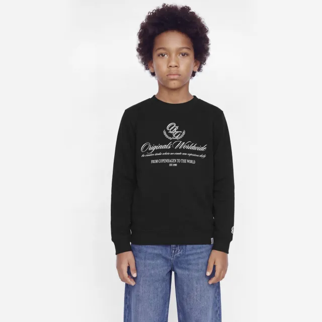 Jack & Jones JUNIOR sweater met tekst - zwart