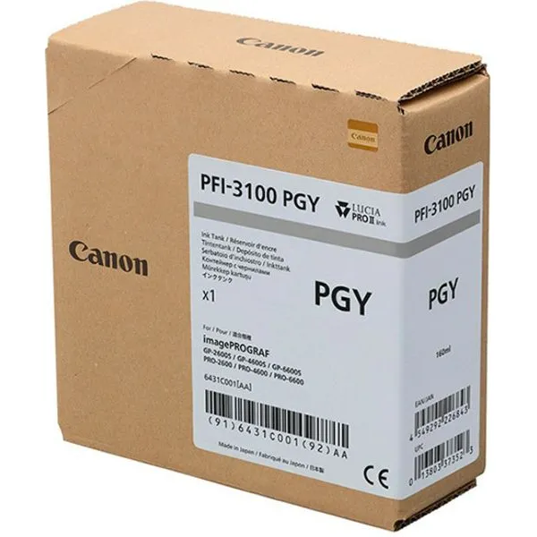 Canon PFI-3100PGY Inktcartridge Foto-grijs, foto 2