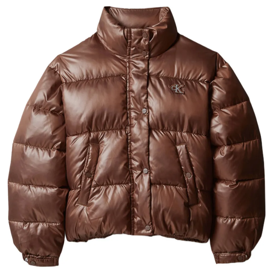 Calvin Klein gewatteerde winterjas bruin, foto 2