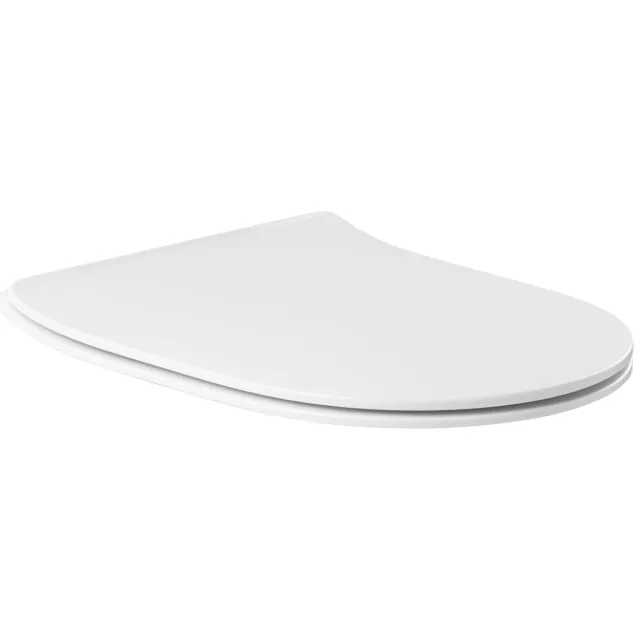 Sanindusa Toiletzitting Sanindusa Sanibold Slim Softclose Clip Off met Bevestigingsmateriaal Mat Wit Mat wit -