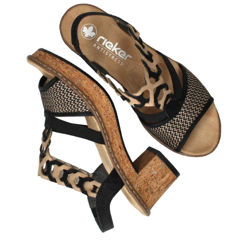 Rieker sandalette zwart, foto 5