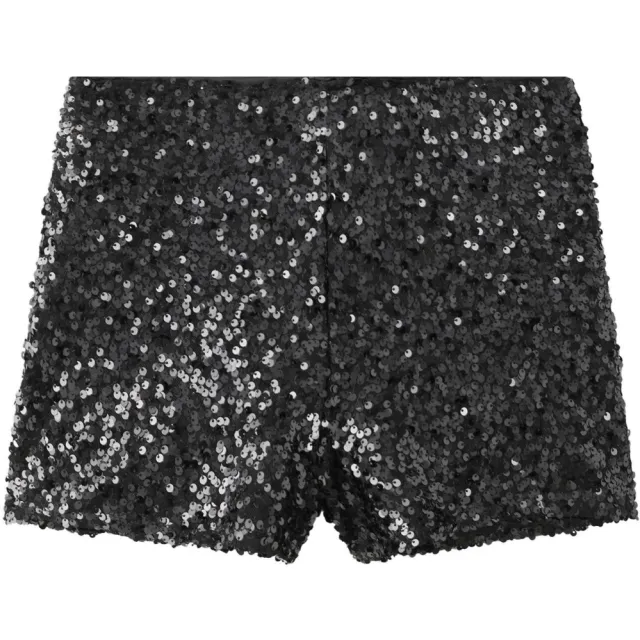Mango TEEN casual short met pailletten - zwart, foto 2