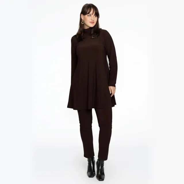 Yoek slim fit tregging bruin