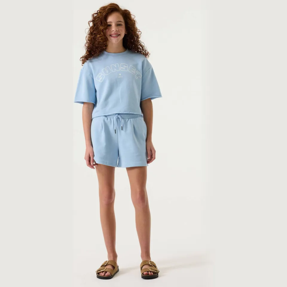 Garcia sweatshort lichtblauw, foto 3