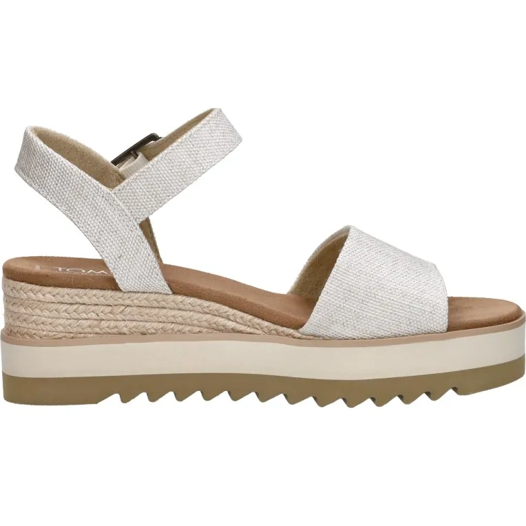Toms Diana sandaal met sleehak wit
