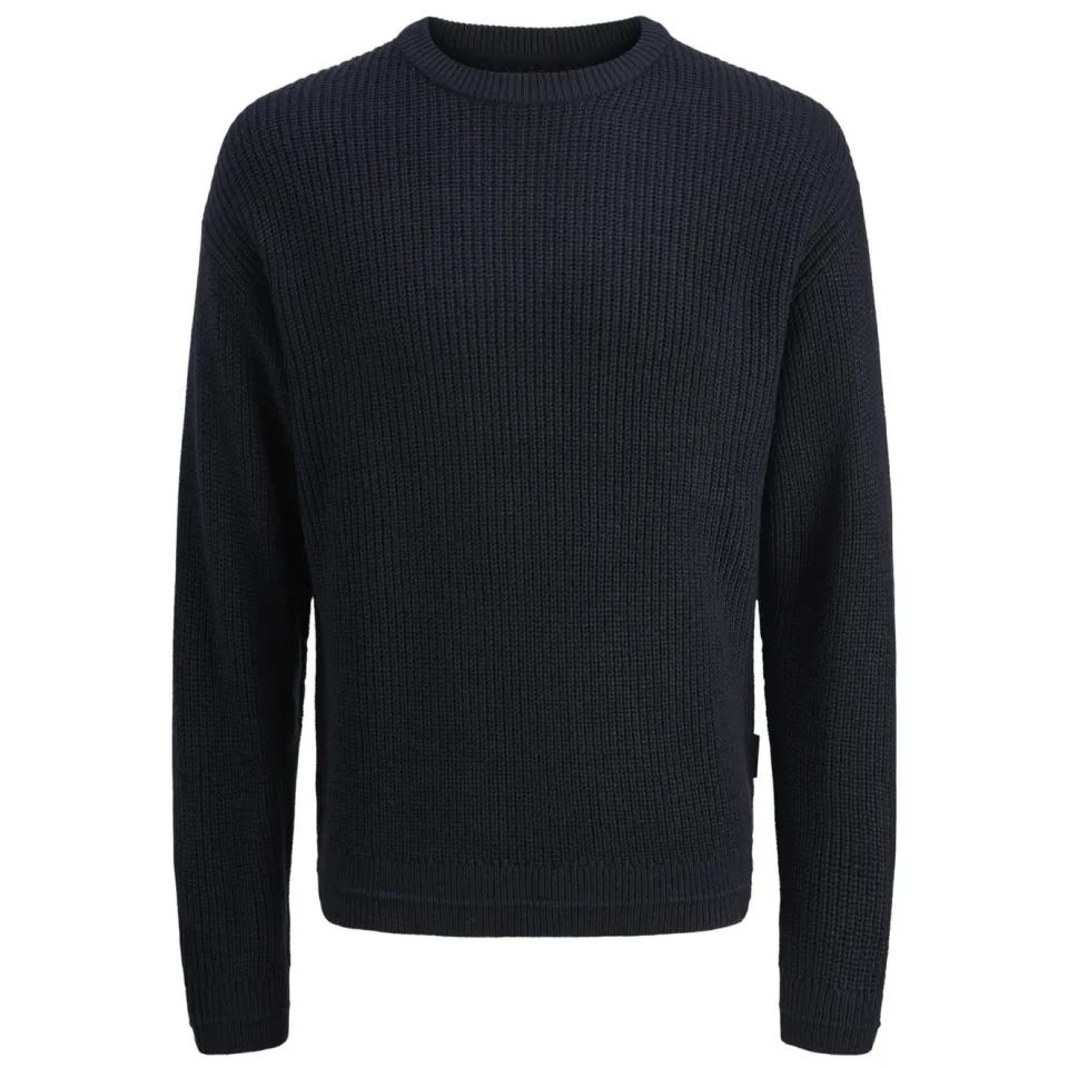 Jack & Jones JUNIOR trui donkerblauw grof gebreid, foto 3