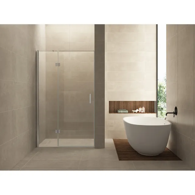 Wiesbaden Nis swingdeur Wiesbaden 90x200cm + vast paneel 8mm NANO coating