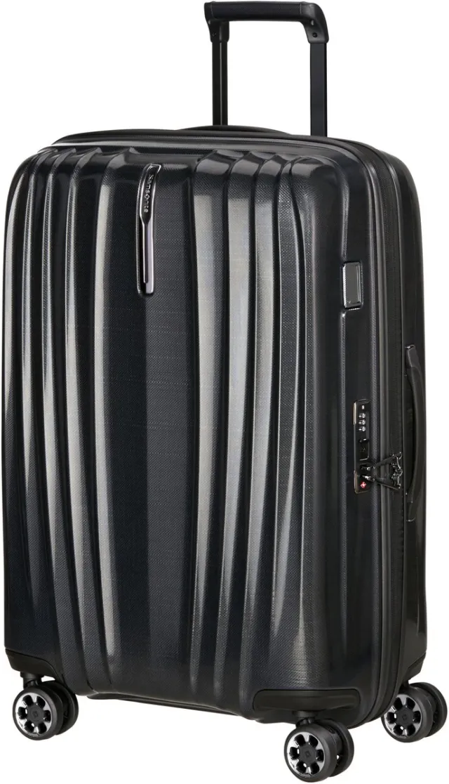 Samsonite lichtgewicht koffer - Nexis spinner 70x48x27/30 uitbreidbaar - Roxkin technologie - repairable We Care - black ONYX BLACK