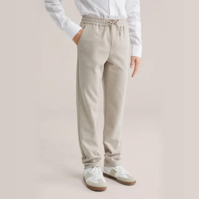 WE Fashion tapered casual broek beige, foto 3