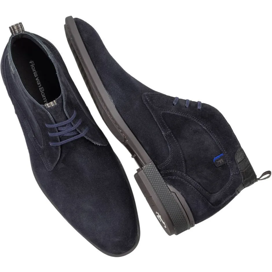 Floris Van Bommel De Hakker 01.04 suède veterboots - donkerblauw, foto 4